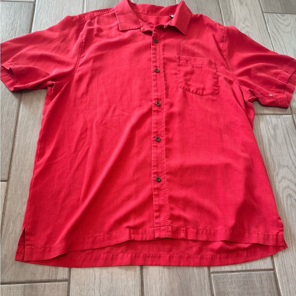 Tommy bahama button up shirt short sleeve size L island‎ zone - Picture 3 of 14